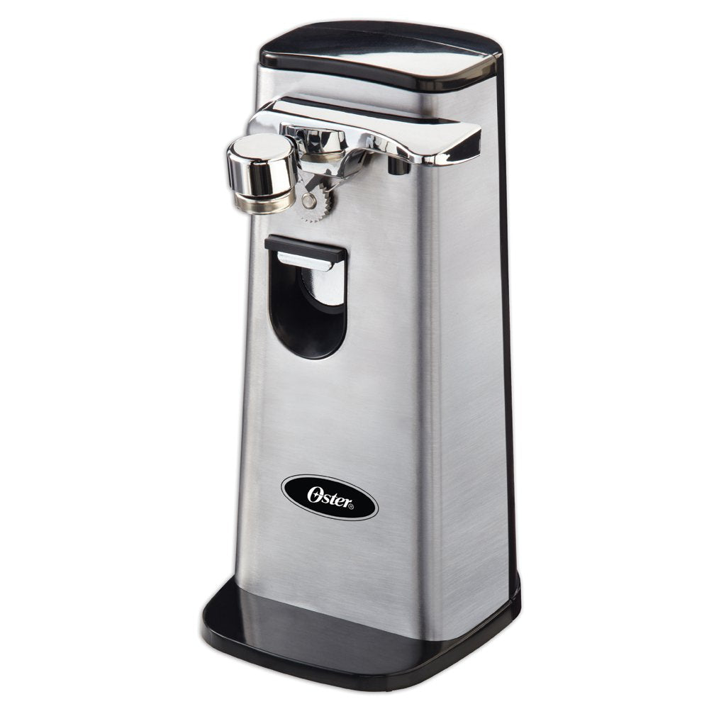 Oster vue de face en acier inoxydable montrant design compact et gain de place