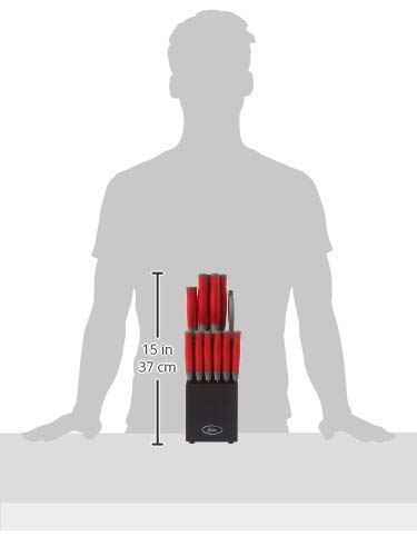 Oster détail du manche rouge ergonomique apportant confort et visibilité