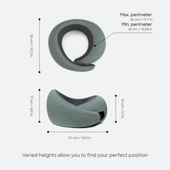 OSTRICH PILLOW coussin compressé dans son sac pour gain de place