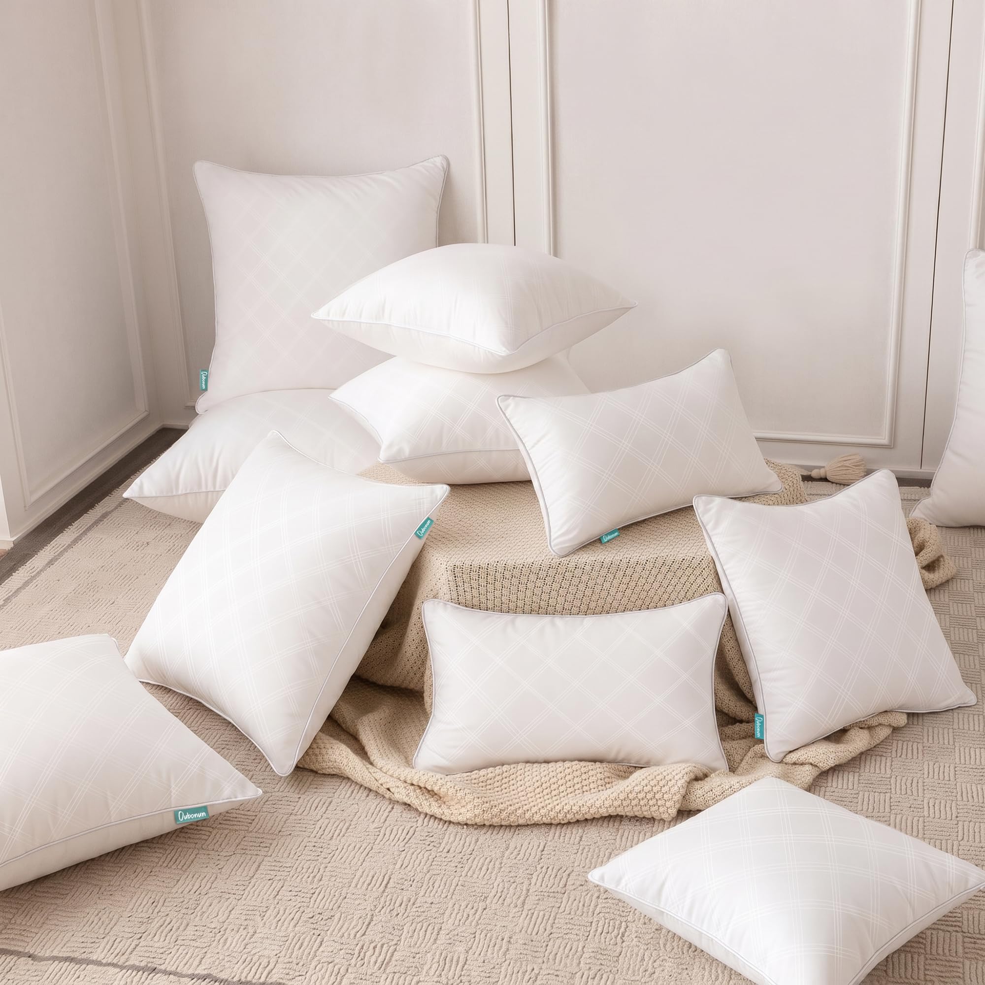 Oubonun insert posé sur lit, apporte soutien moelleux et esthétique