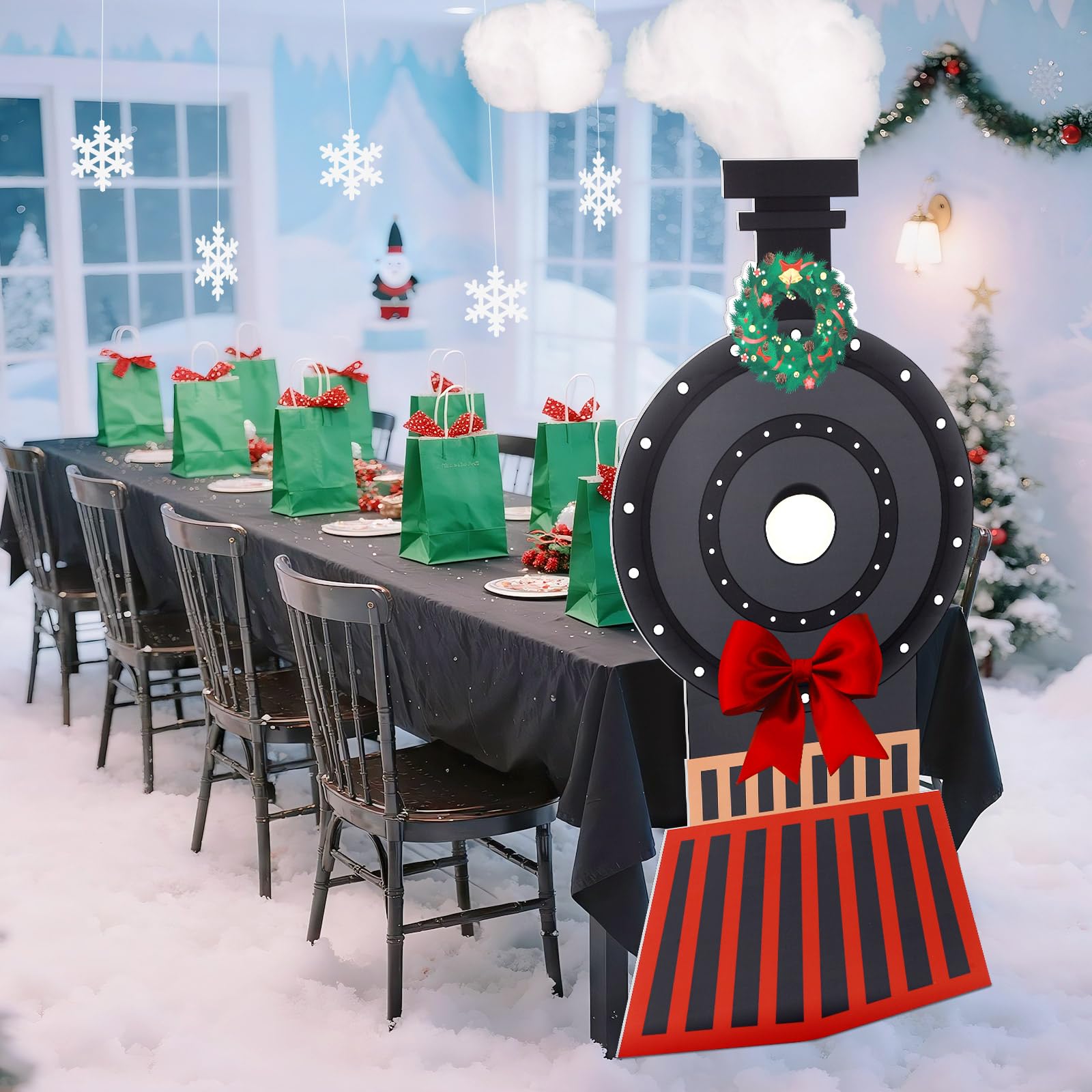 Oudain locomotive devant posée sur table pour impact visuel