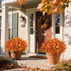 Ouddy Decor arrangement en jardinière sur balcon ajoutant chaleur saisonnière