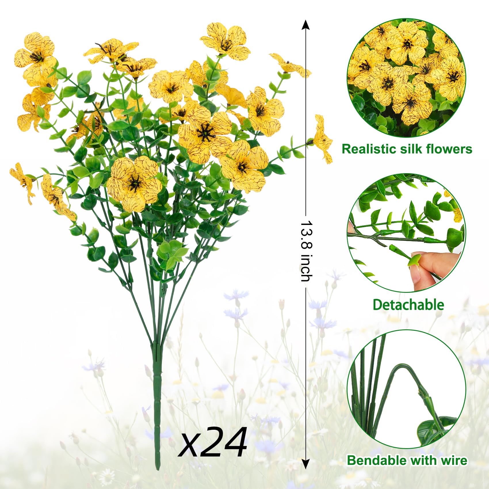 Ouddy Decor gros plan sur pétales jaunes montrant texture réaliste
