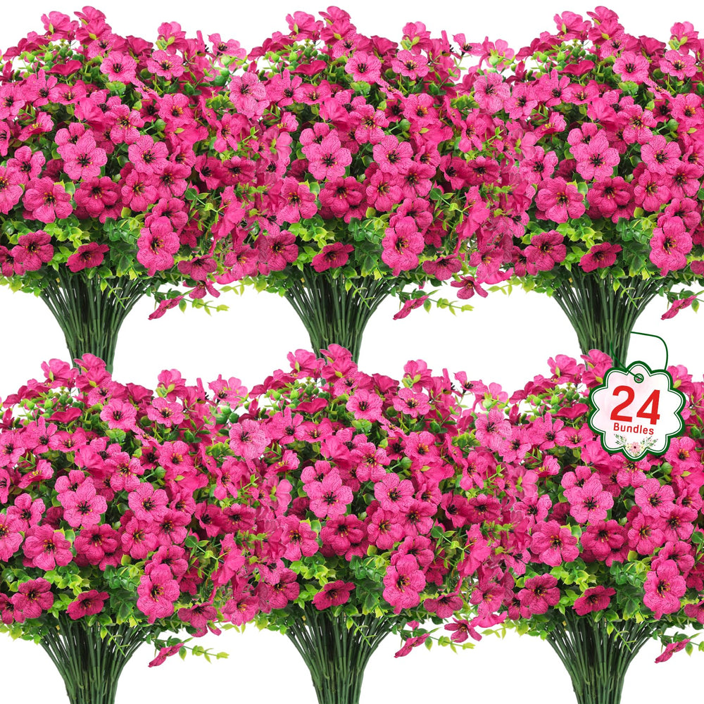 Ouddy Decor paquet complet de 24 roses rouges, gain de temps décoratif