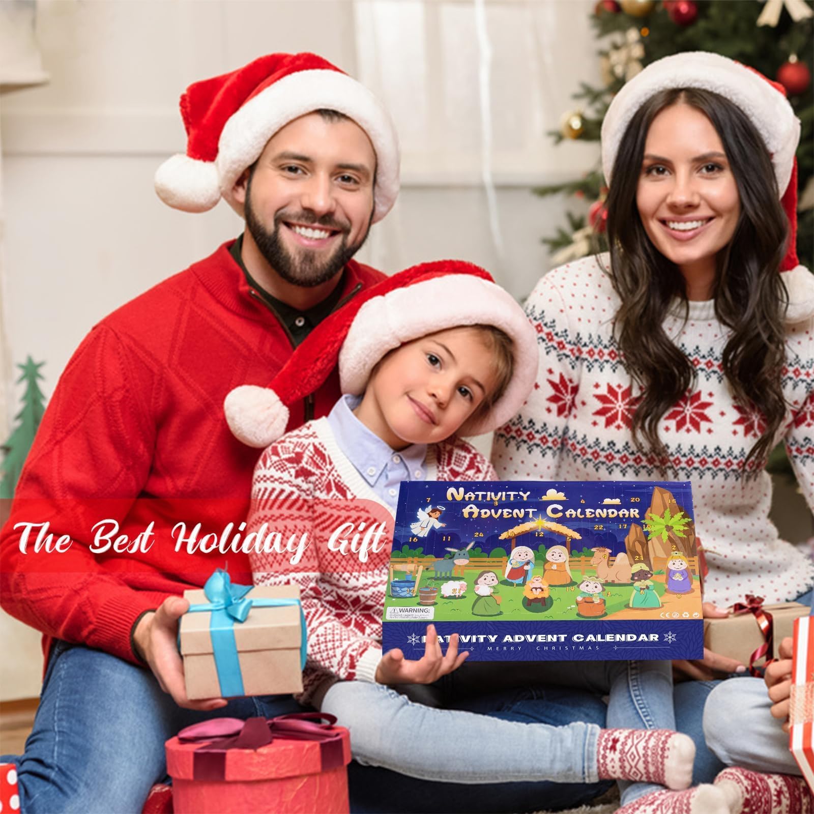 OuMuaMua enfant ouvre une porte du calendrier partage moment festif