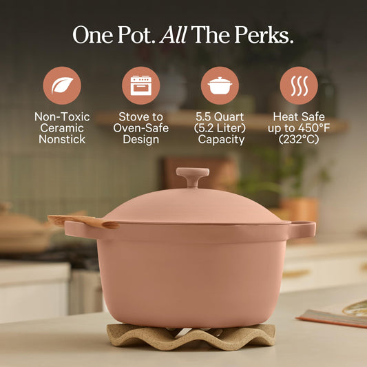 Our Place Perfect Pot couvercle avec passoire intégrée pour égoutter facilement