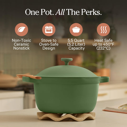 Our Place Perfect Pot couvercle avec passoire intégrée pour égoutter facilement