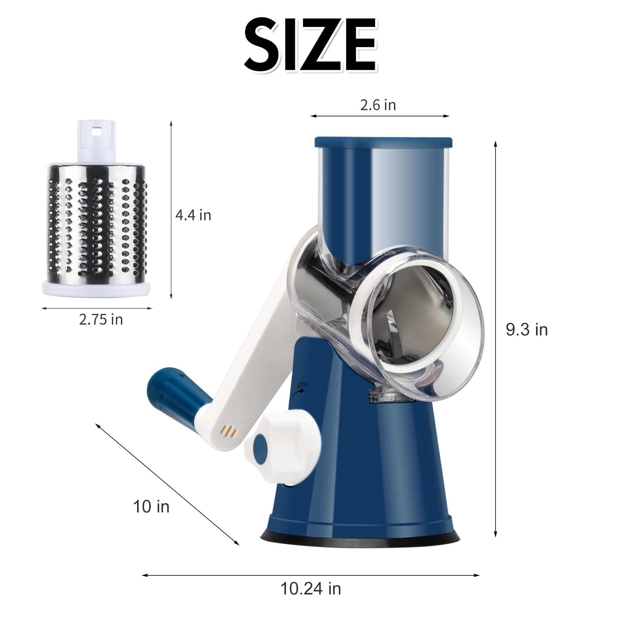 Ourokhome comparaison d'échelle avec une main, taille compacte