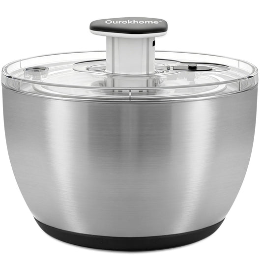 Ourokhome vue avant de l'essoreuse en acier inoxydable pour préparation rapide