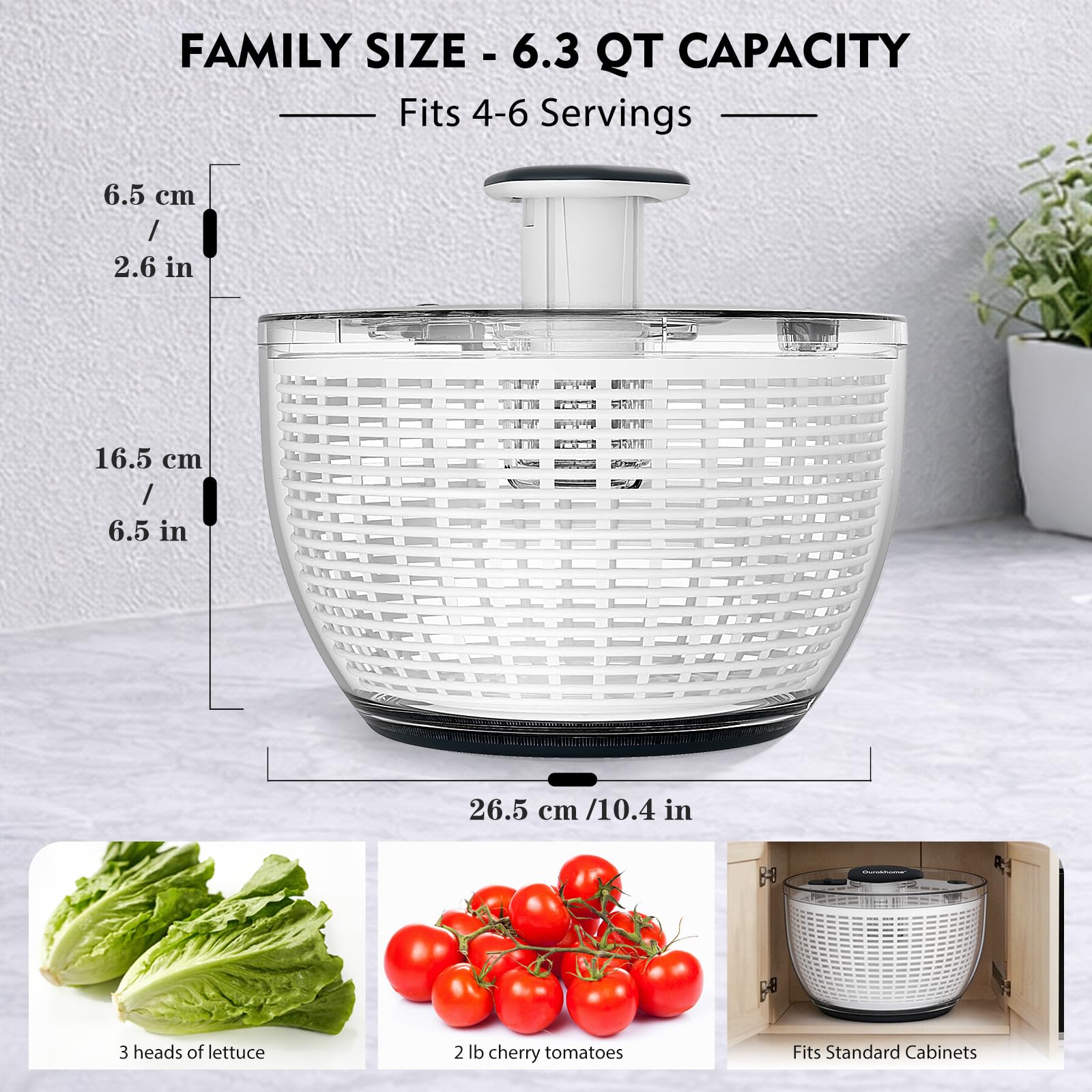 Ourokhome gros plan du panier montrant la texture et l'efficacité