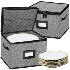 ouruer boîte face avant noire et grise pour rangement sûr de vaisselle