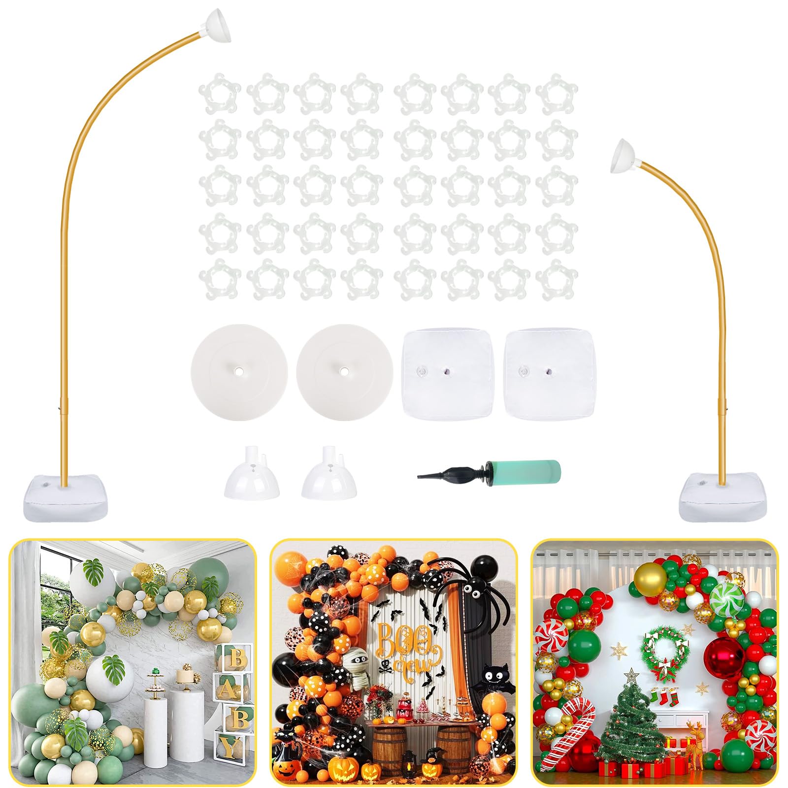 OurWarm arche face avant présentant kit doré et bases, attire le regard