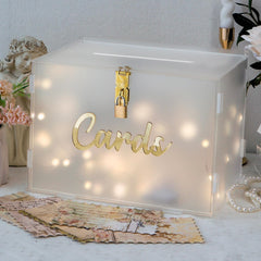 OurWarm boîte à cartes vue avant, design élégant et fonctionnel