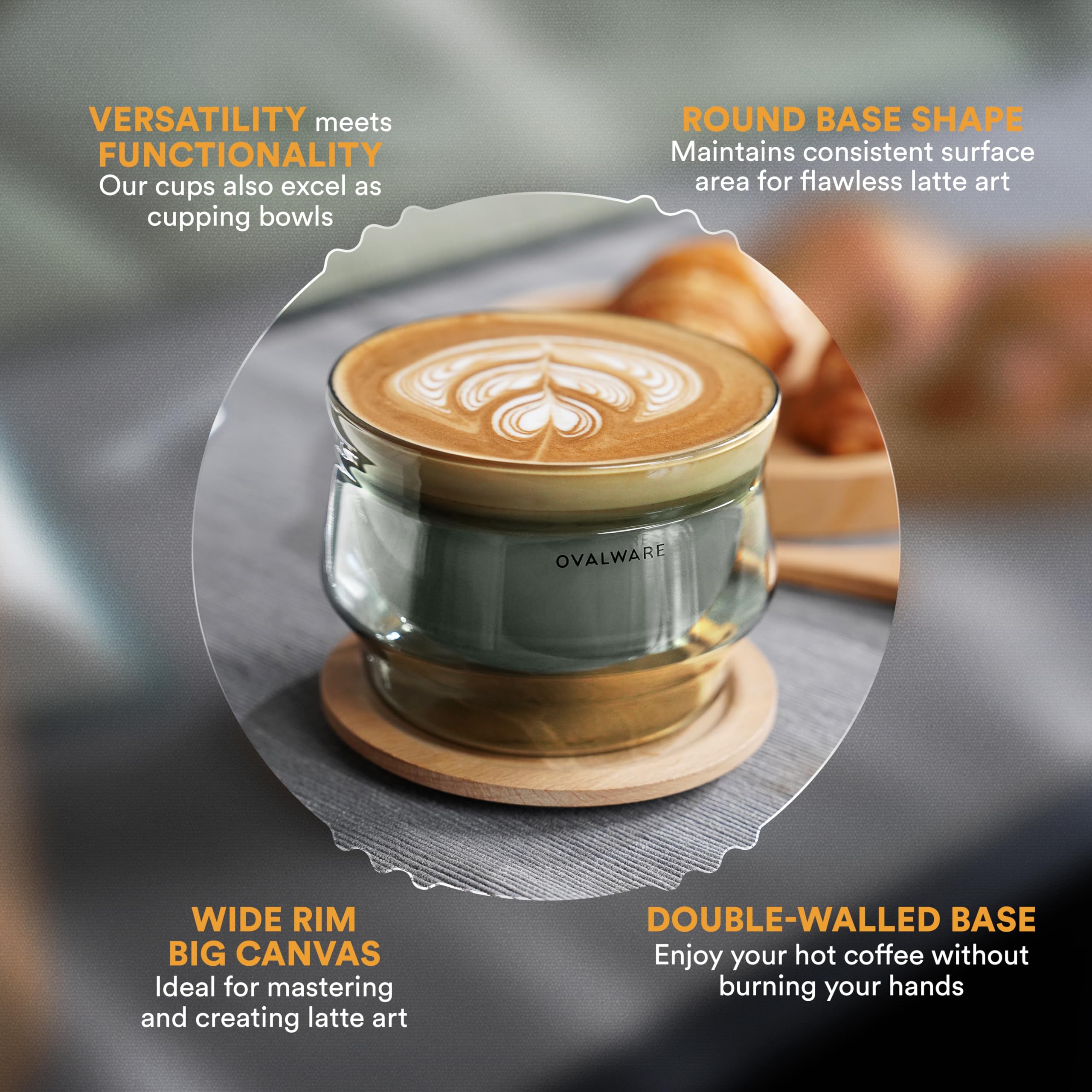 ovalware lot de deux tasses montrant partage et élégance