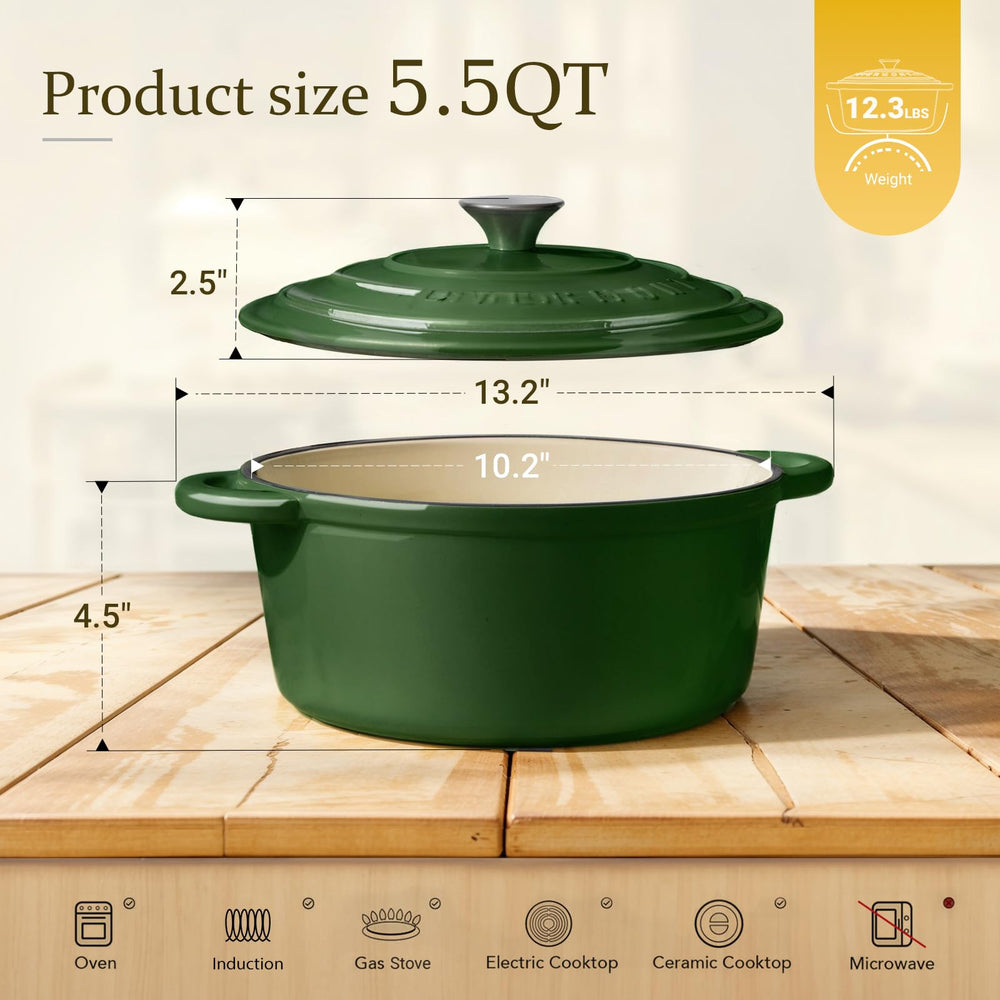 Overmont cocotte en usage sur plaque avec ragoût, chaleur uniforme et cuisson lente