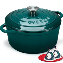 Overmont cocotte face avant couleur émaillée élégante et cuisson homogène