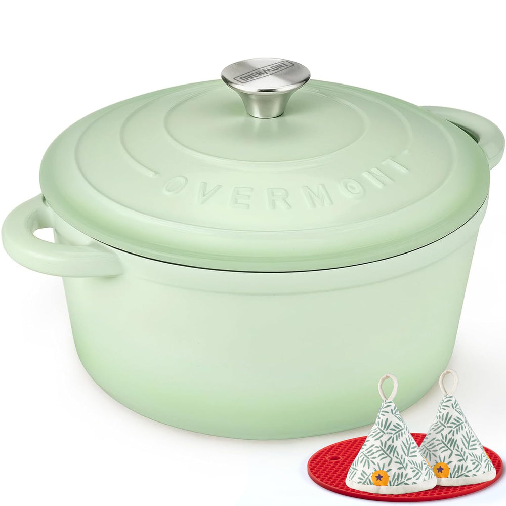 Overmont cocotte face émaillée, finition élégante et durable
