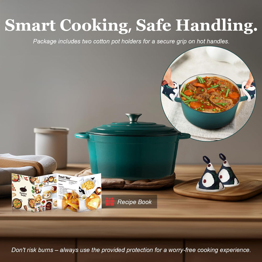 Overmont cocotte présentée sur table pour service élégant et pratique