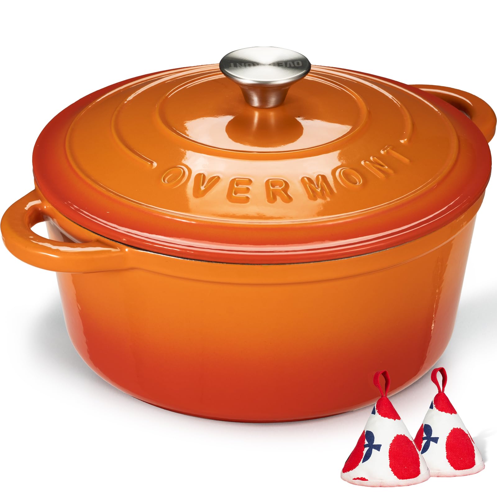 Overmont cocotte posée sur plaque de cuisson, compatible gaz et électrique