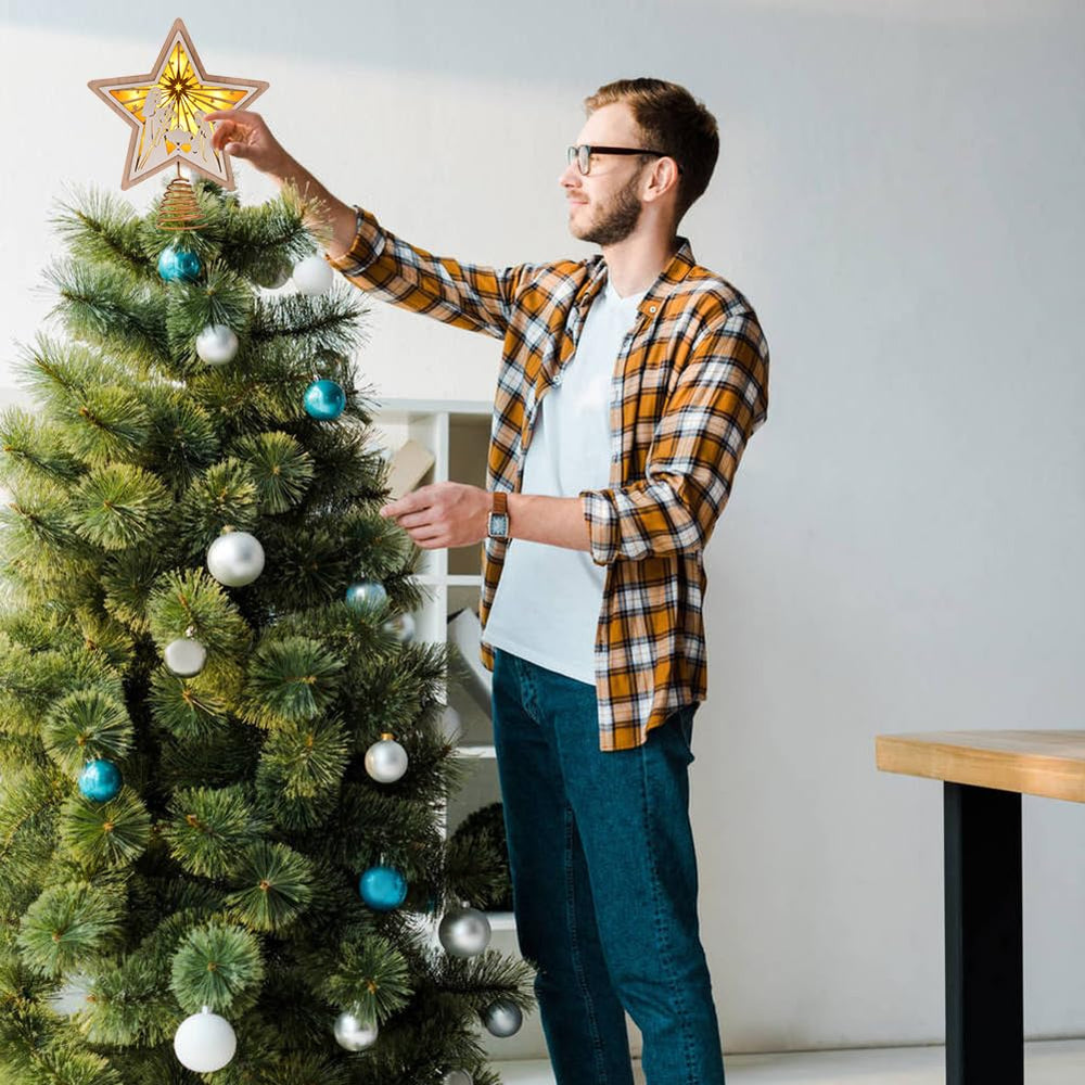 Ovootok étoile comparaison taille, dimensions compactes adaptées aux sapins domestiques
