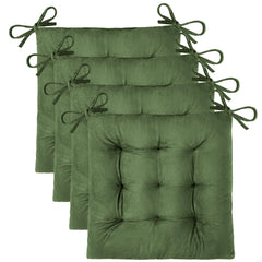OVOV coussin face avant en velours vert apportant confort décoratif