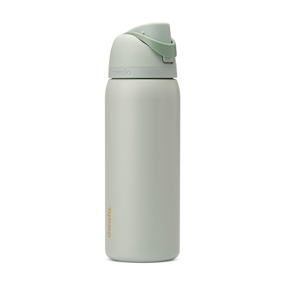 Owala FreeSip face avant bleu été montrant le design pratique et la contenance