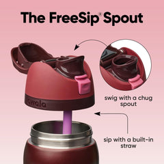 Owala FreeSip bouchon à bouton-poussoir verrouillable pour sécurité