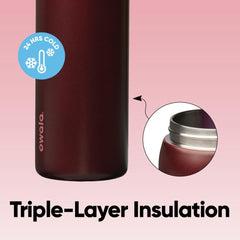 Owala FreeSip large ouverture facilitant le nettoyage et glace