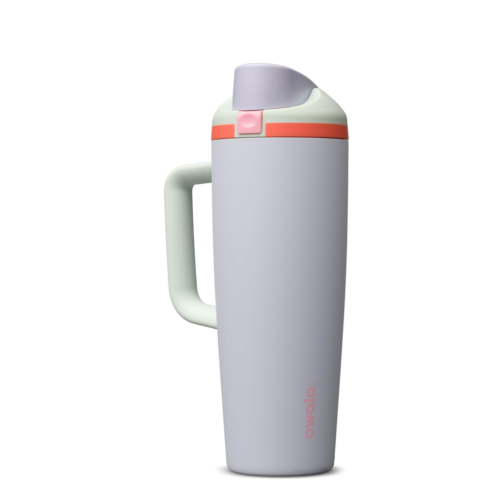 Owala FreeSip vue avant de la bouteille 30 oz montrant design pratique