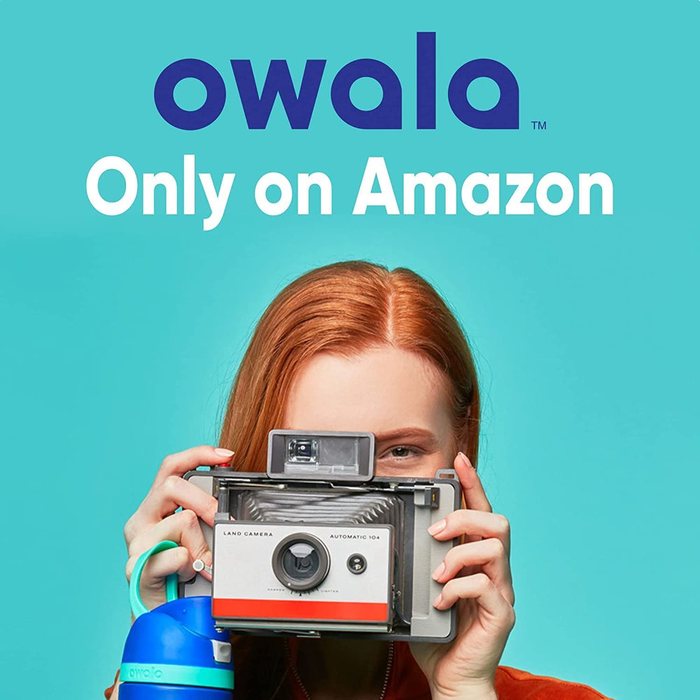 Owala FreeSip comparaison taille dans une main, capacité 24 oz et portabilité claire
