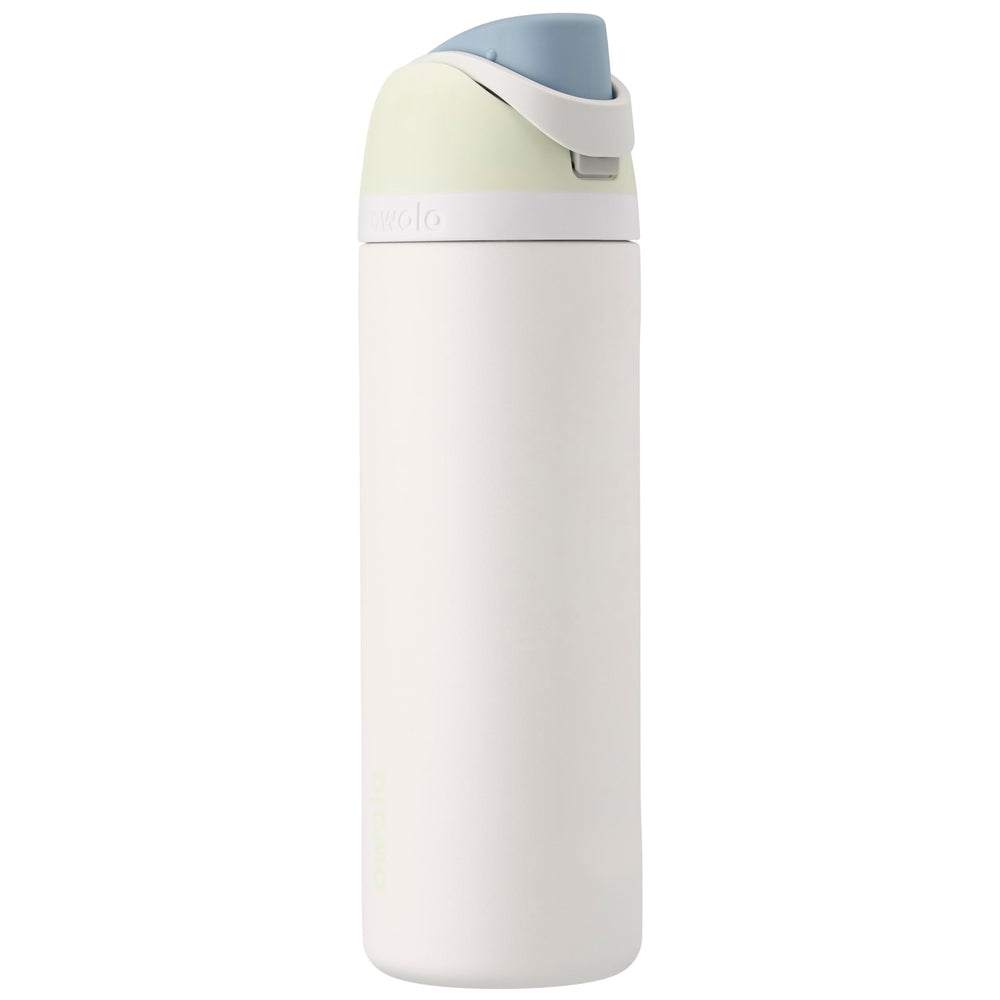 Owala FreeSip vue de face montrant design et couleur Iced Breeze, pratique au quotidien
