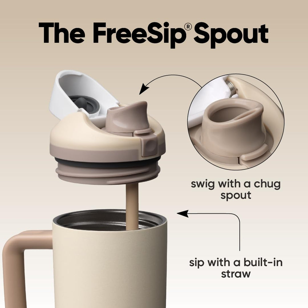 Owala FreeSip goulot large ouvert facilitant le nettoyage et glace