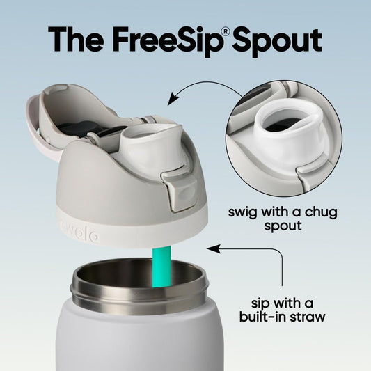 Owala FreeSip goulot large facilitant le nettoyage et les glaçons