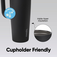 Owala FreeSip tenue à la main par anse, transport facile et prise confortable
