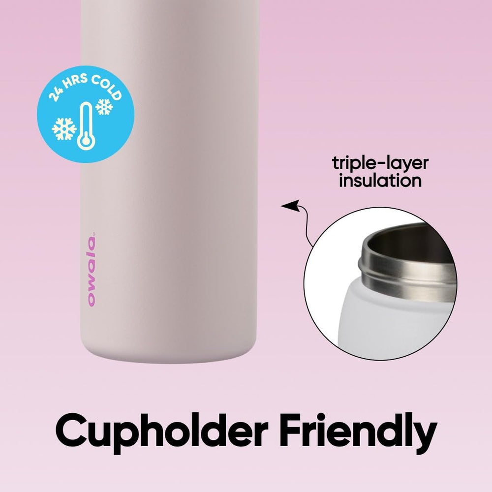 Owala FreeSip ouverte large embouchure facilitant nettoyage et glaçons