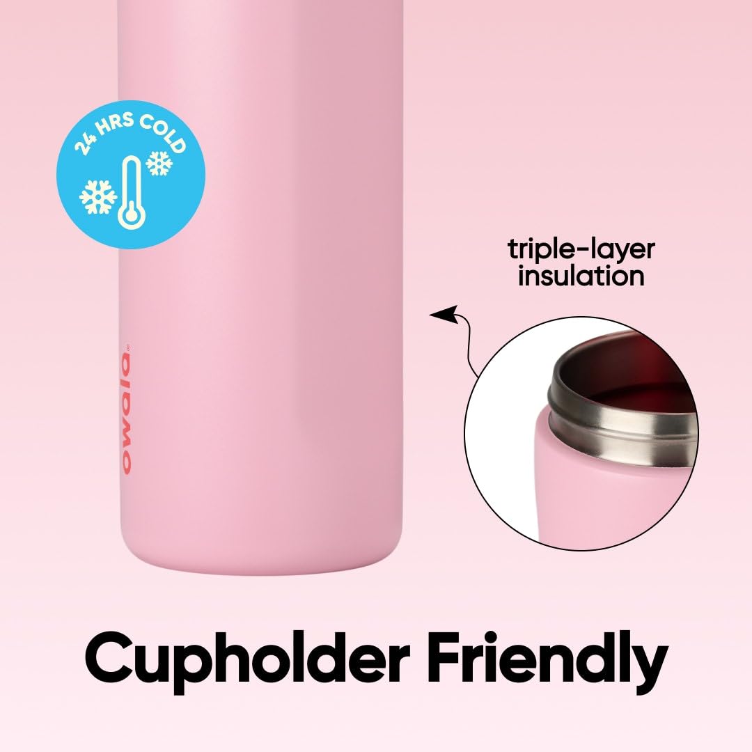 Owala FreeSip large ouverture remplie de glaçons pour boissons bien fraîches