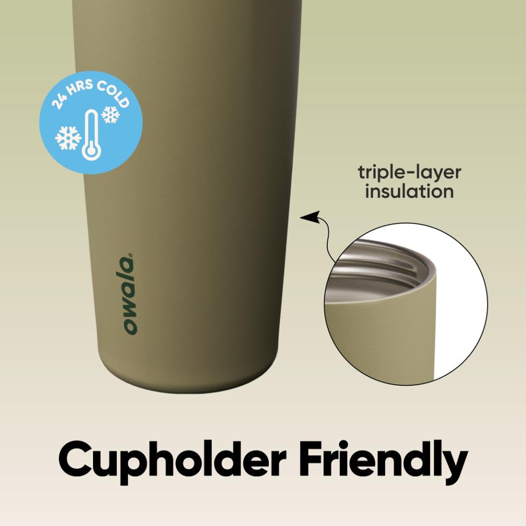 Owala FreeSip Sway large bouche avec glaçons, nettoyage et remplissage facilités