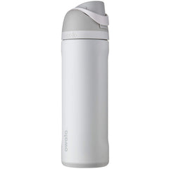 Owala vue face montrant la couleur Shy Marshmallow et facilité d'utilisation