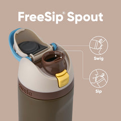 Owala Mandalorian profil du bec FreeSip démontrant praticité de boisson