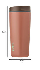 Owala SmoothSip Cozy Cocoa gros plan sur l’embout coulissant pour boire sans éclaboussures