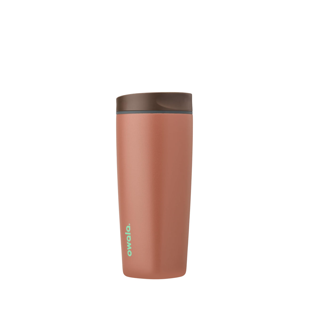 Owala SmoothSip Cozy Cocoa face avant montrant la silhouette et l’isolation pratique