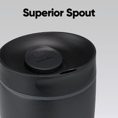 Owala SmoothSip gros plan intérieur céramique montrant goût pur et surface non poreuse