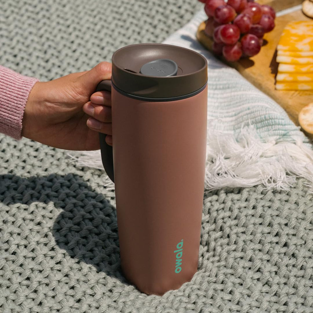 Owala SmoothSip couvercle avec verrouillage coulissant assurant étanchéité