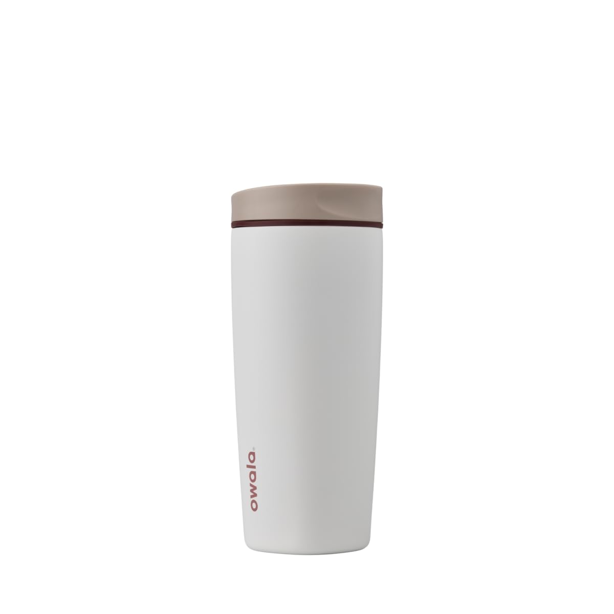 Owala SmoothSip Slider face avant en Vanilla Bean montrant le design et la couleur