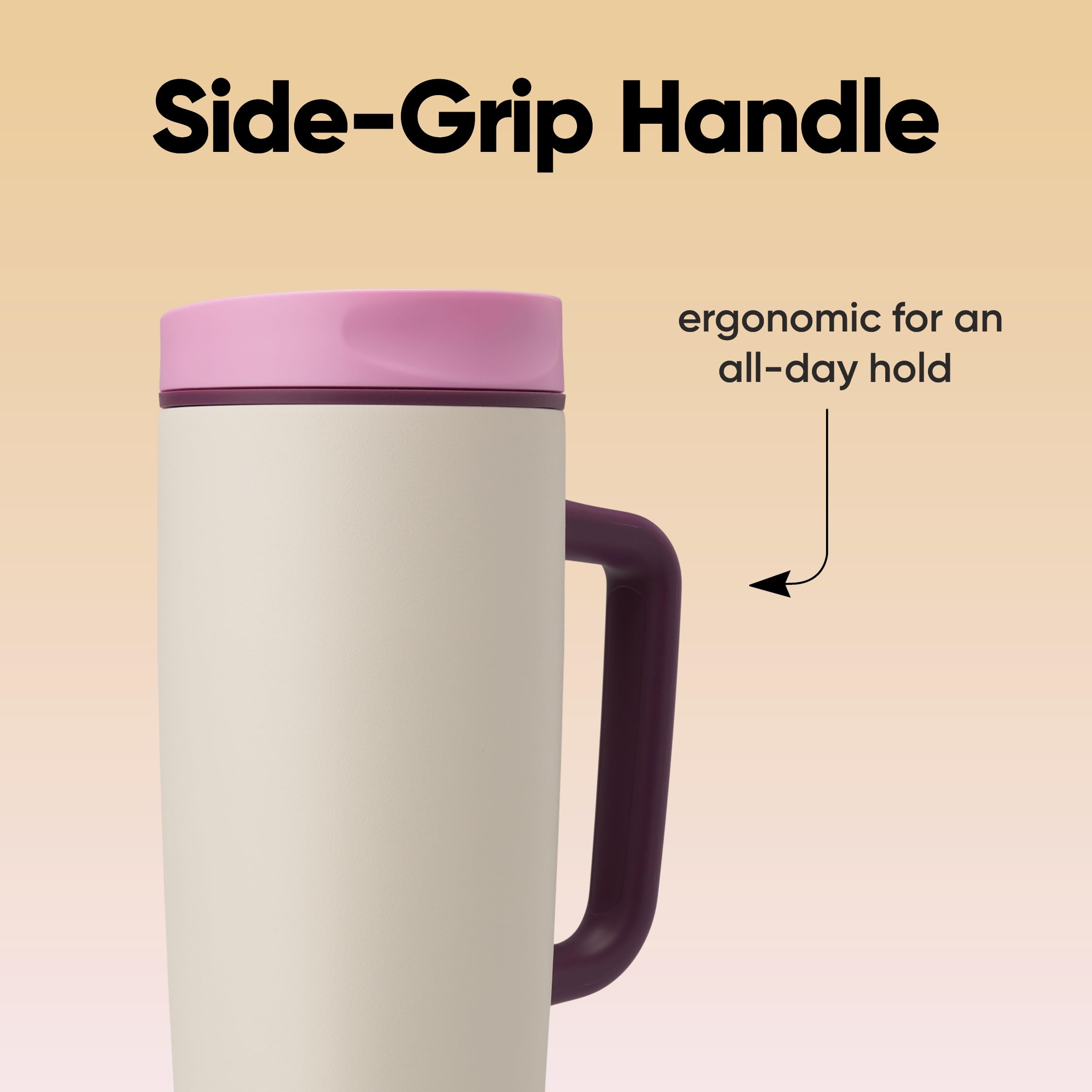 Owala SmoothSip ouverture large avec glaçons pour maintien de la fraîcheur