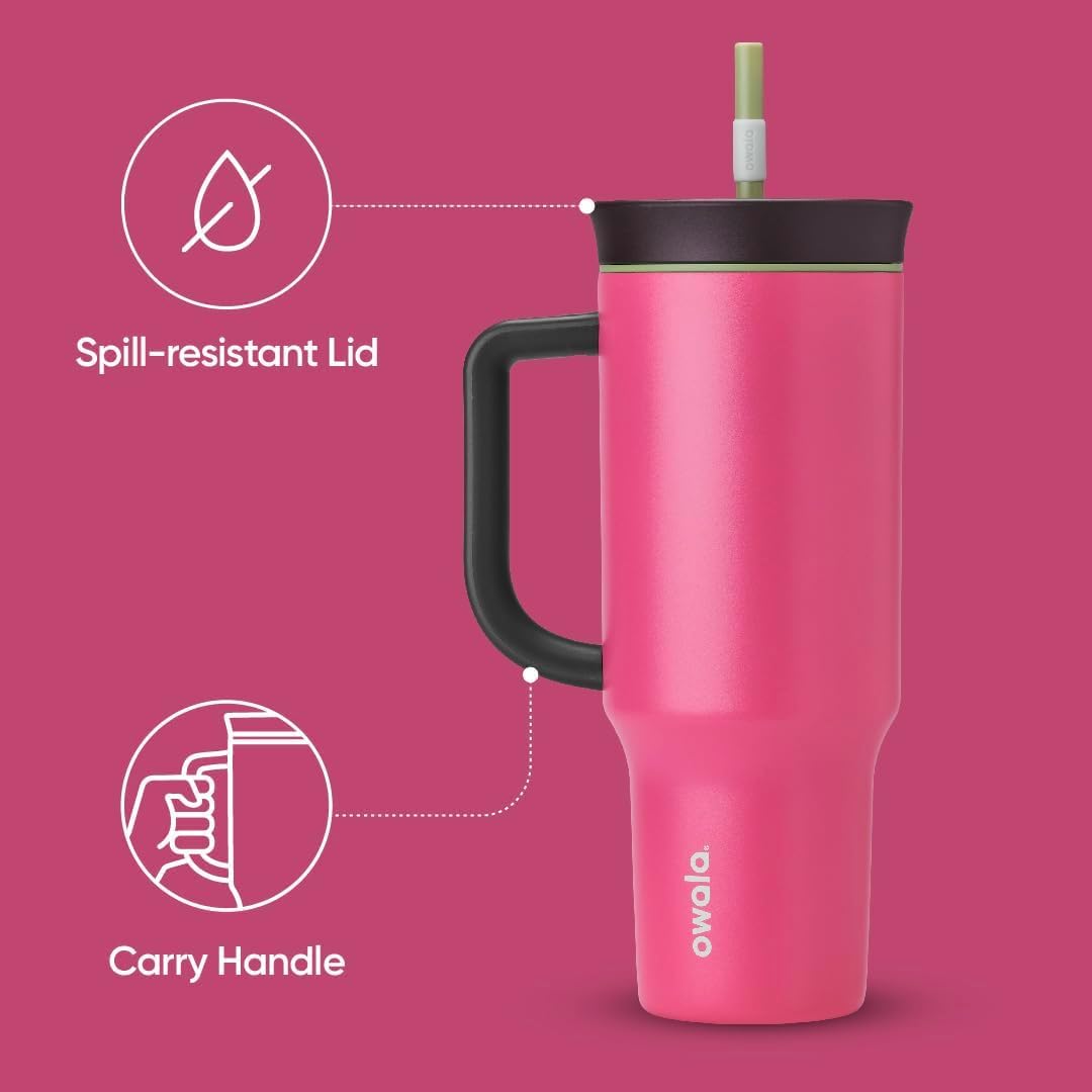 Owala Tumbler texture Watermelon Breeze montrant finition durable et attrayante