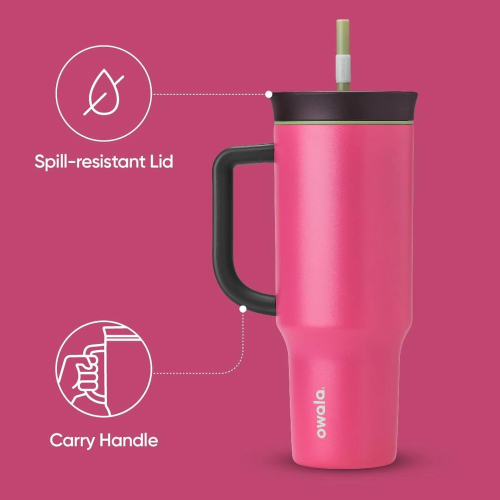 Owala Tumbler texture Watermelon Breeze montrant finition durable et attrayante