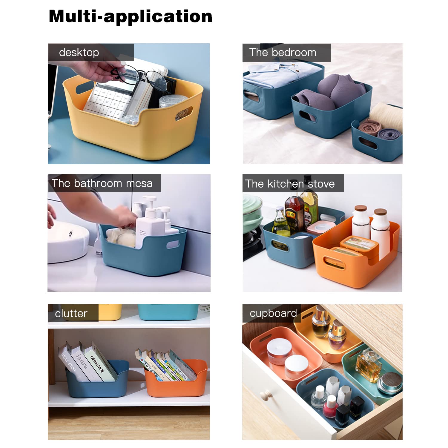 OWill bacs utilisés en cuisine pour organiser épices et sachets rapidement
