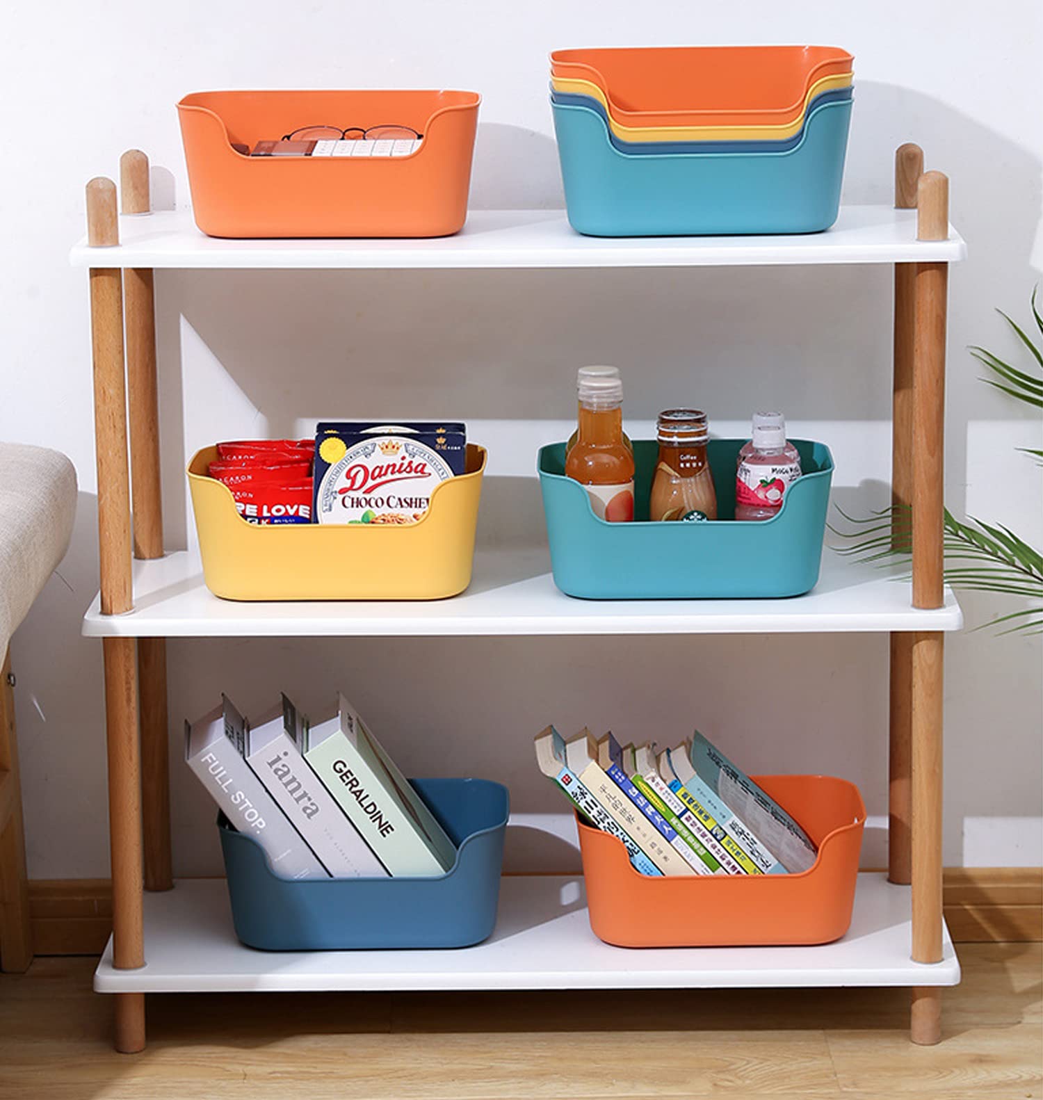 OWill bacs en salle de bain contenant produits et accessoires résistants à l'humidité