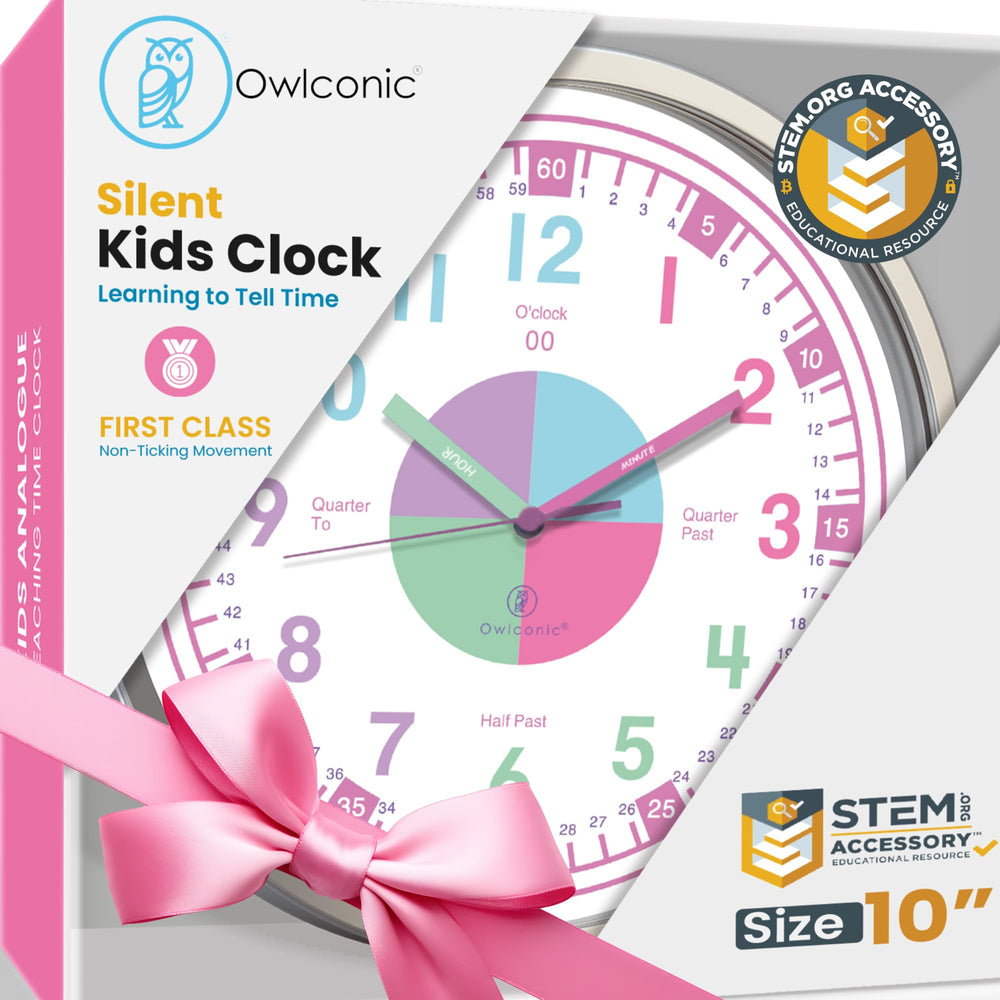 OWLCONIC horloge rose face avant lisibilité améliorée